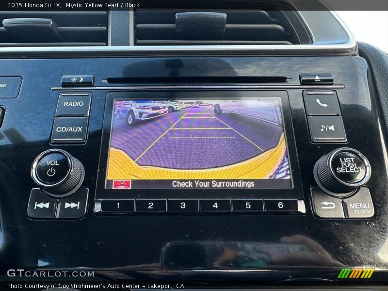 Mystic Yellow Pearl / Black 2015 Honda Fit LX
