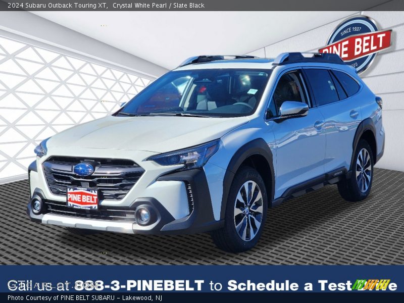 Crystal White Pearl / Slate Black 2024 Subaru Outback Touring XT