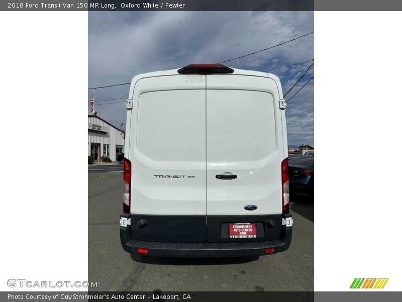 Oxford White / Pewter 2018 Ford Transit Van 150 MR Long