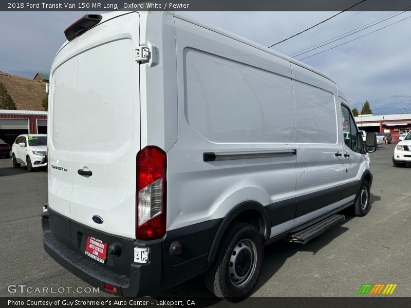 Oxford White / Pewter 2018 Ford Transit Van 150 MR Long