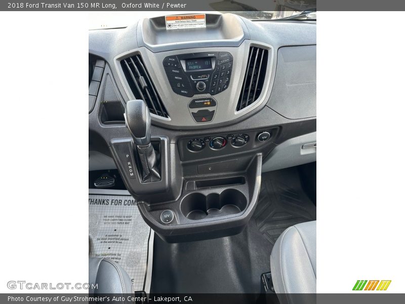 Controls of 2018 Transit Van 150 MR Long