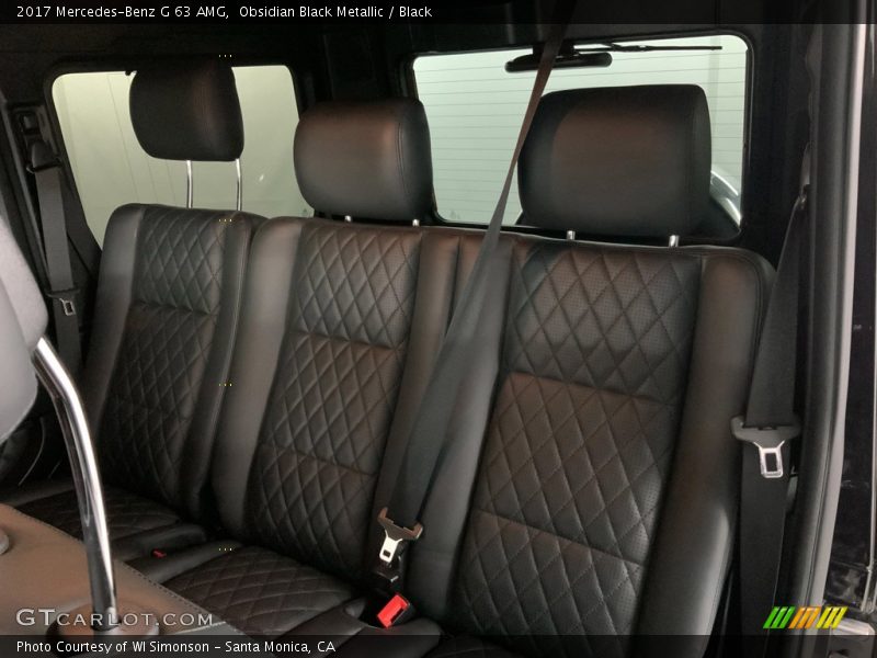 Rear Seat of 2017 G 63 AMG