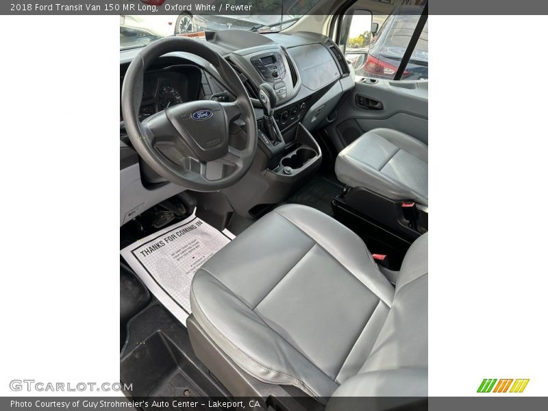  2018 Transit Van 150 MR Long Pewter Interior
