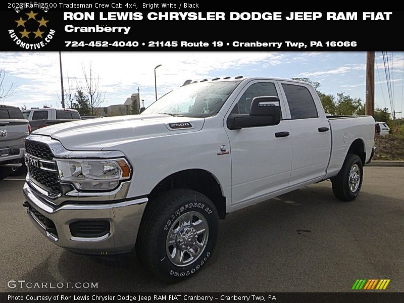 Bright White / Black 2023 Ram 2500 Tradesman Crew Cab 4x4