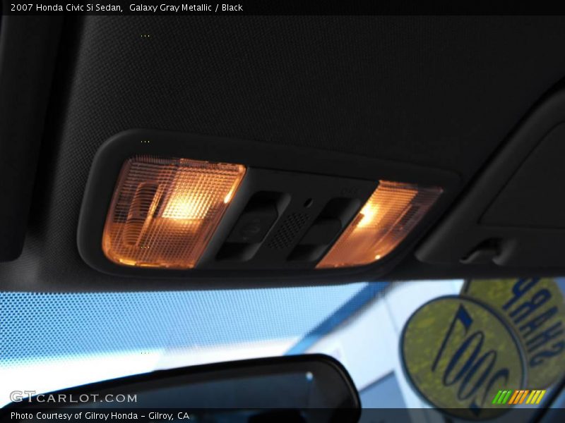 Galaxy Gray Metallic / Black 2007 Honda Civic Si Sedan