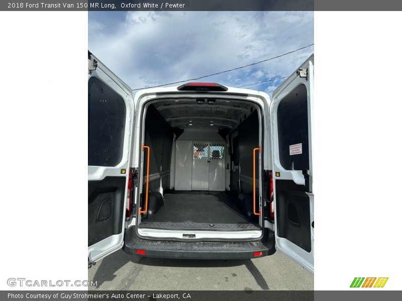 Oxford White / Pewter 2018 Ford Transit Van 150 MR Long