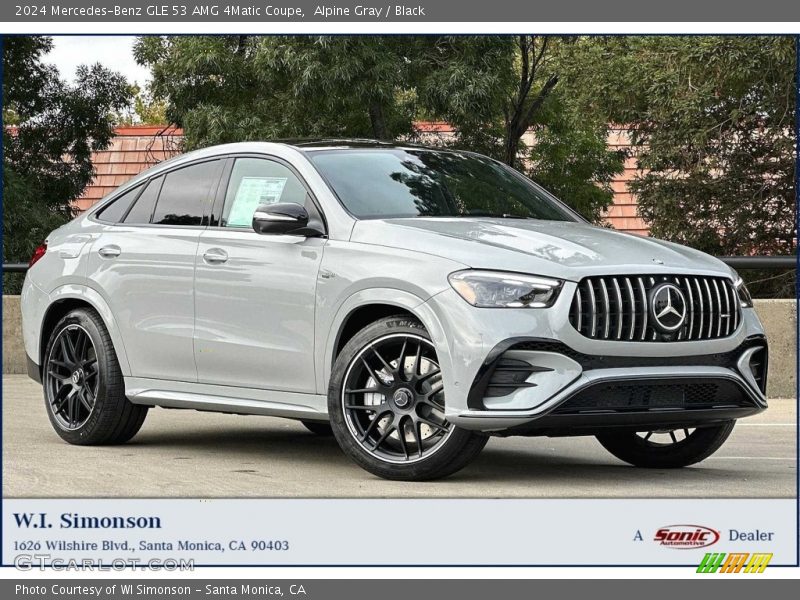 Alpine Gray / Black 2024 Mercedes-Benz GLE 53 AMG 4Matic Coupe