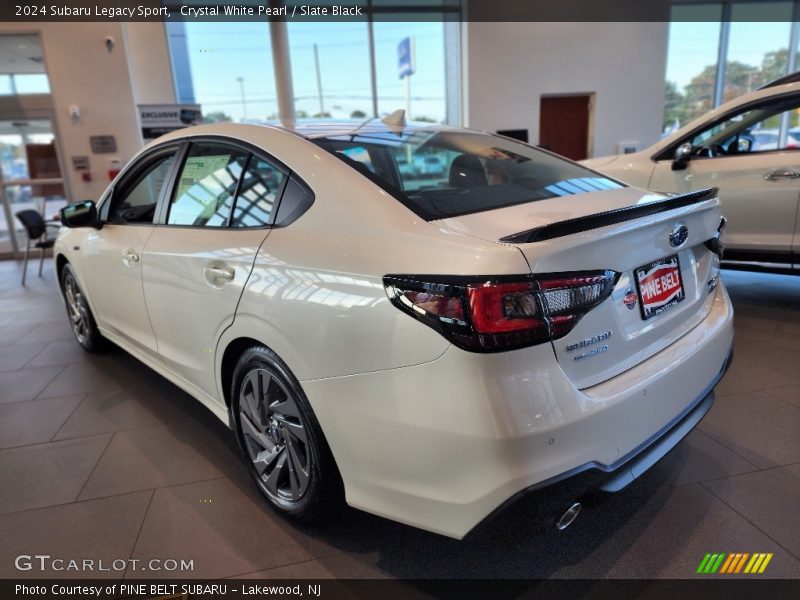 Crystal White Pearl / Slate Black 2024 Subaru Legacy Sport