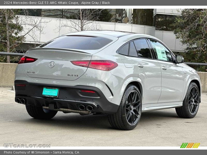 Alpine Gray / Black 2024 Mercedes-Benz GLE 53 AMG 4Matic Coupe