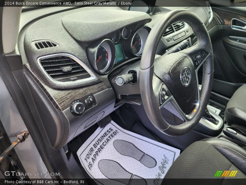 Satin Steel Gray Metallic / Ebony 2014 Buick Encore Convenience AWD