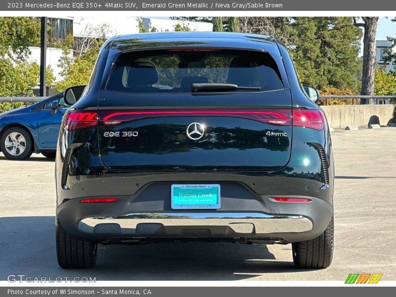 Emerald Green Metallic / Neva Gray/Sable Brown 2023 Mercedes-Benz EQE 350+ 4Matic SUV