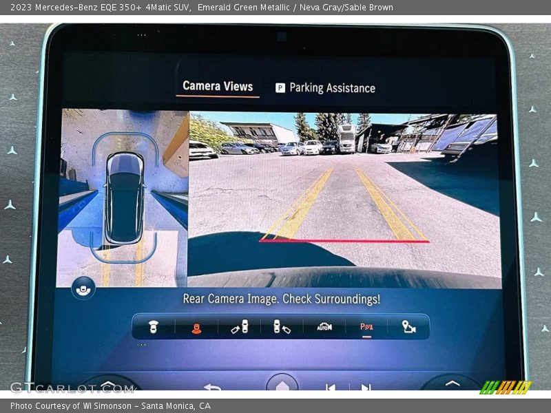 Controls of 2023 EQE 350+ 4Matic SUV