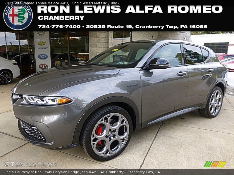 Grigio Ascari Metallic / Black 2024 Alfa Romeo Tonale Veloce AWD