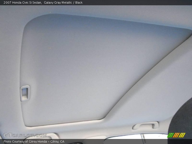 Galaxy Gray Metallic / Black 2007 Honda Civic Si Sedan