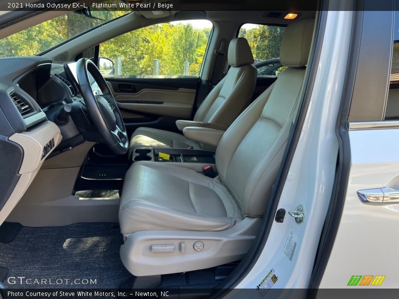 Front Seat of 2021 Odyssey EX-L