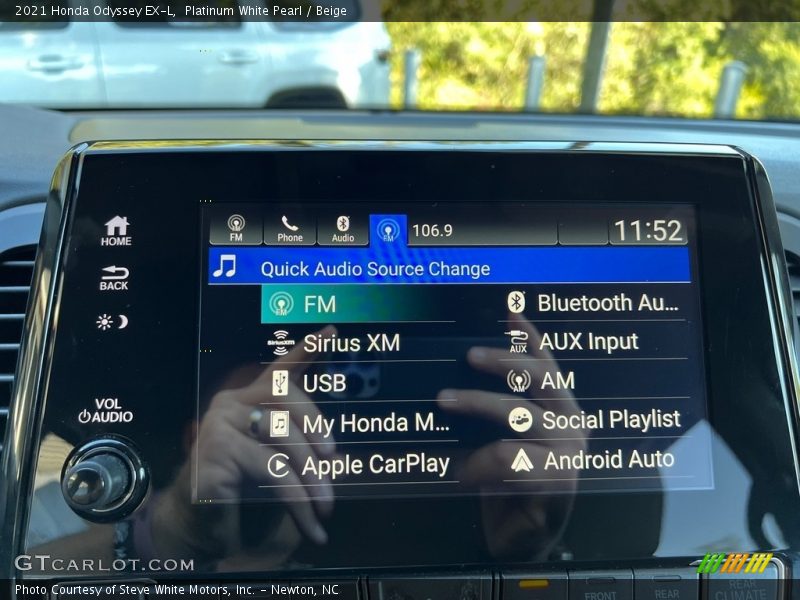 Controls of 2021 Odyssey EX-L