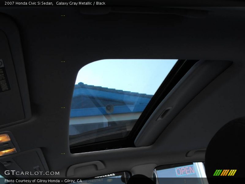 Galaxy Gray Metallic / Black 2007 Honda Civic Si Sedan