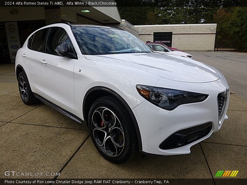 Front 3/4 View of 2024 Stelvio Ti AWD