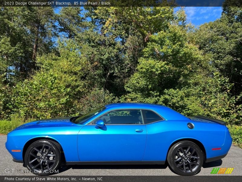 B5 Blue Pearl / Black 2023 Dodge Challenger SXT Blacktop