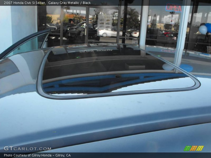Galaxy Gray Metallic / Black 2007 Honda Civic Si Sedan