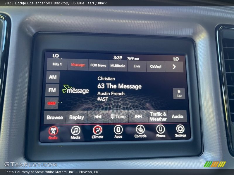 B5 Blue Pearl / Black 2023 Dodge Challenger SXT Blacktop