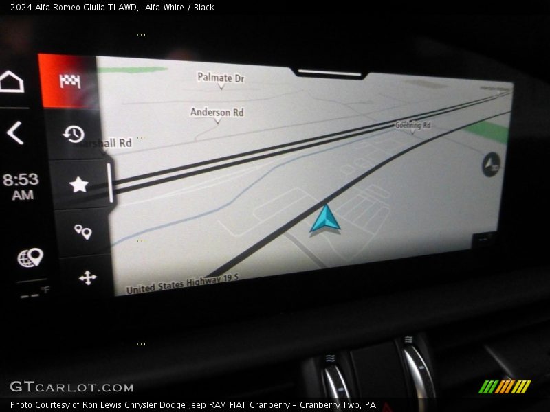 Alfa White / Black 2024 Alfa Romeo Giulia Ti AWD