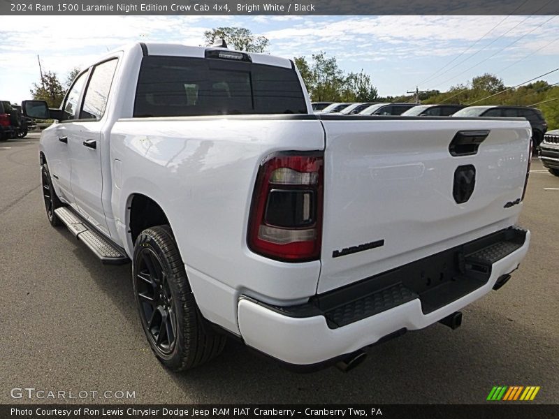 Bright White / Black 2024 Ram 1500 Laramie Night Edition Crew Cab 4x4