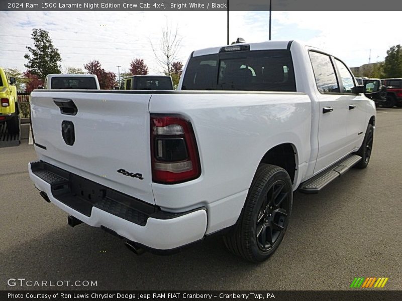 Bright White / Black 2024 Ram 1500 Laramie Night Edition Crew Cab 4x4