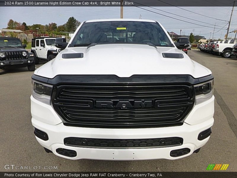 Bright White / Black 2024 Ram 1500 Laramie Night Edition Crew Cab 4x4