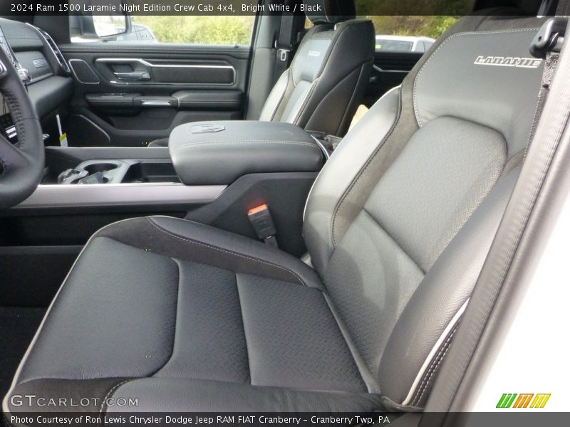 Bright White / Black 2024 Ram 1500 Laramie Night Edition Crew Cab 4x4