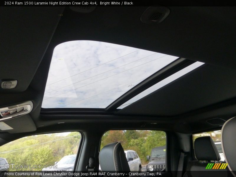 Bright White / Black 2024 Ram 1500 Laramie Night Edition Crew Cab 4x4