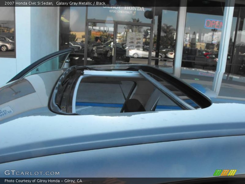 Galaxy Gray Metallic / Black 2007 Honda Civic Si Sedan