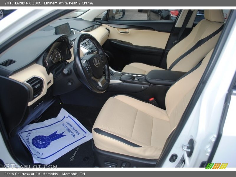 Front Seat of 2015 NX 200t