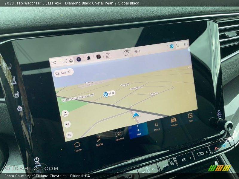 Navigation of 2023 Wagoneer L Base 4x4