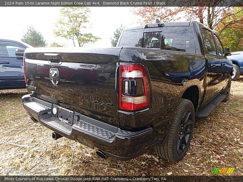 Diamond Black Crystal Pearl / Black 2024 Ram 1500 Laramie Night Edition Crew Cab 4x4