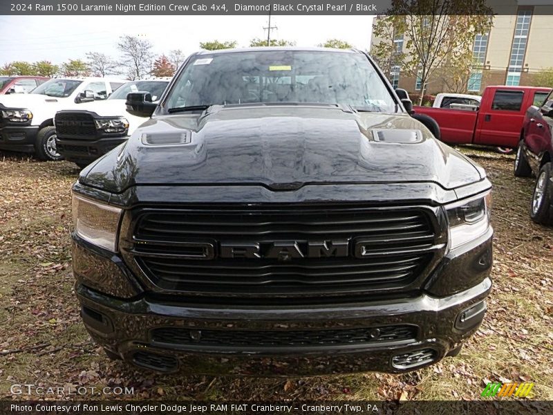 Diamond Black Crystal Pearl / Black 2024 Ram 1500 Laramie Night Edition Crew Cab 4x4