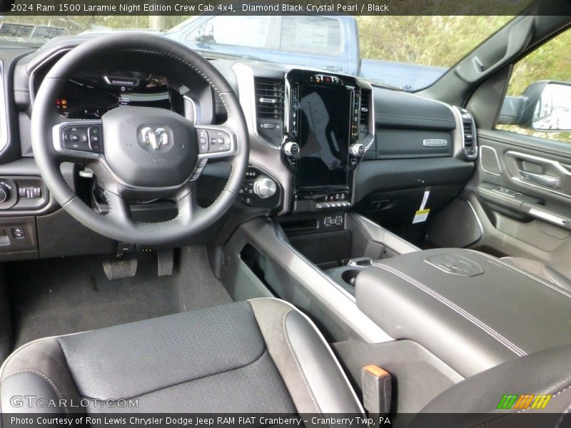  2024 1500 Laramie Night Edition Crew Cab 4x4 Black Interior