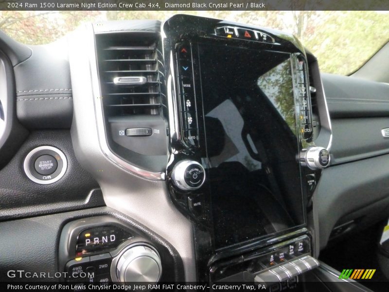 Diamond Black Crystal Pearl / Black 2024 Ram 1500 Laramie Night Edition Crew Cab 4x4