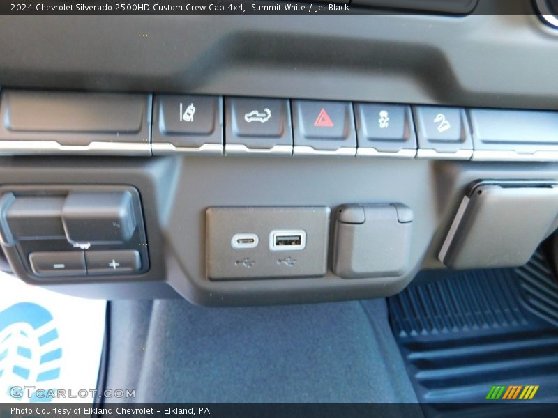 Controls of 2024 Silverado 2500HD Custom Crew Cab 4x4