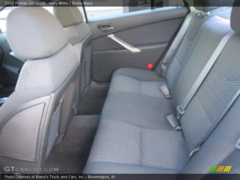 Ivory White / Ebony Black 2008 Pontiac G6 Sedan