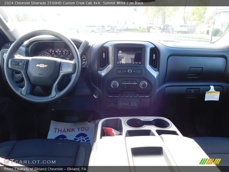 Summit White / Jet Black 2024 Chevrolet Silverado 2500HD Custom Crew Cab 4x4