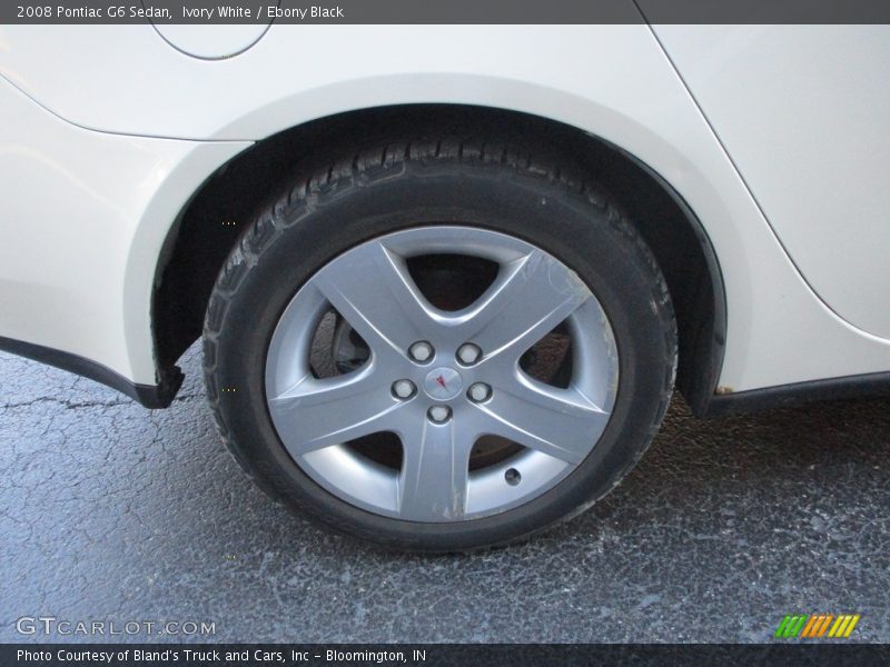 Ivory White / Ebony Black 2008 Pontiac G6 Sedan