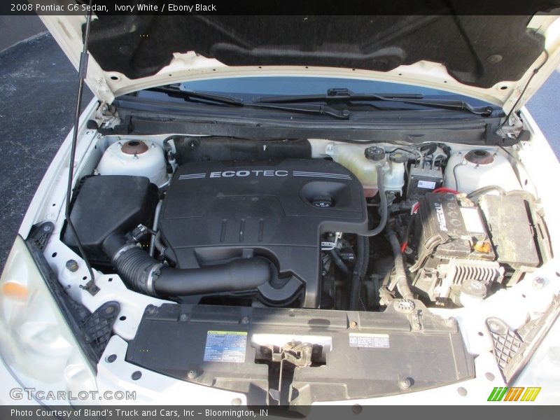 Ivory White / Ebony Black 2008 Pontiac G6 Sedan