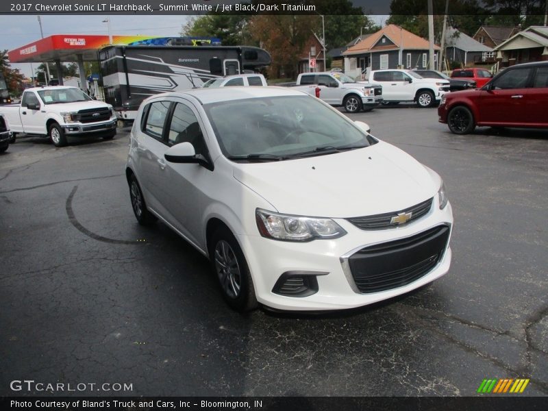 Summit White / Jet Black/Dark Titanium 2017 Chevrolet Sonic LT Hatchback