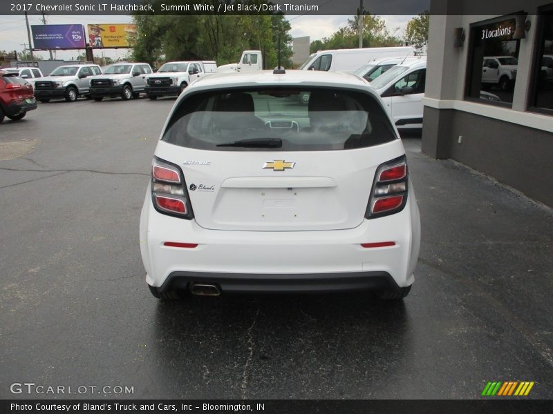 Summit White / Jet Black/Dark Titanium 2017 Chevrolet Sonic LT Hatchback