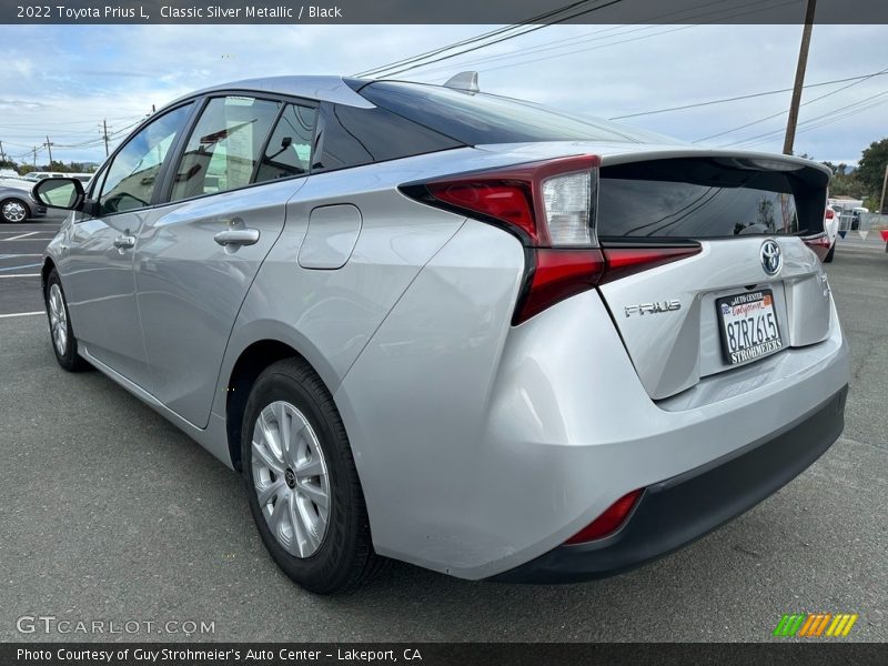 Classic Silver Metallic / Black 2022 Toyota Prius L