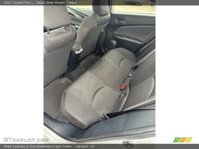 Rear Seat of 2022 Prius L