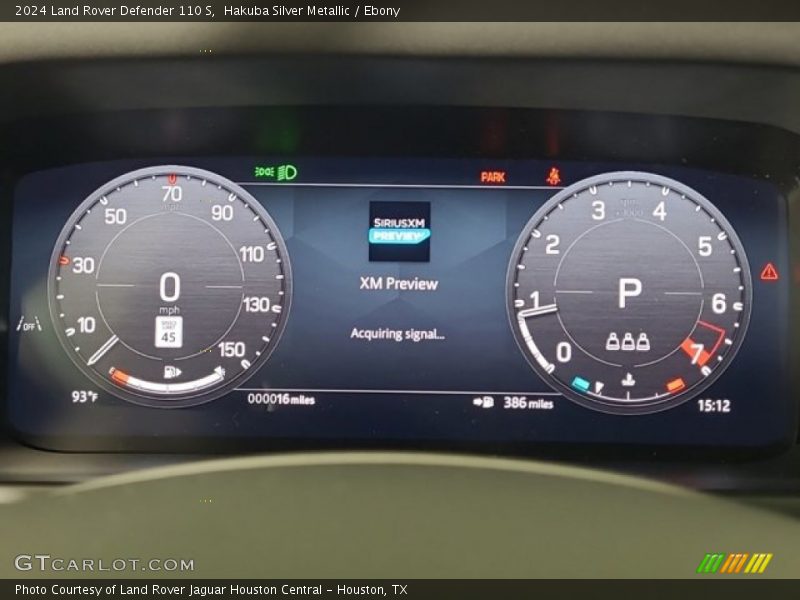  2024 Defender 110 S 110 S Gauges