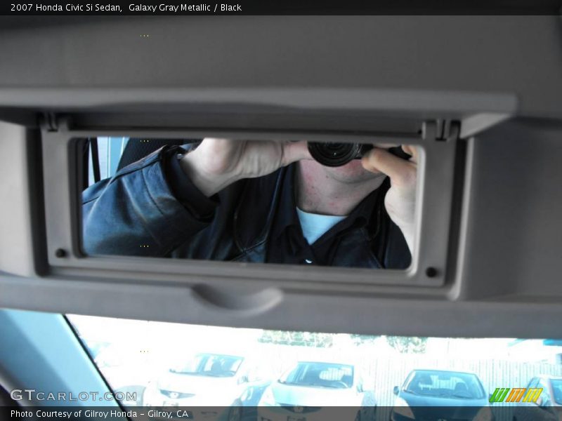 Galaxy Gray Metallic / Black 2007 Honda Civic Si Sedan
