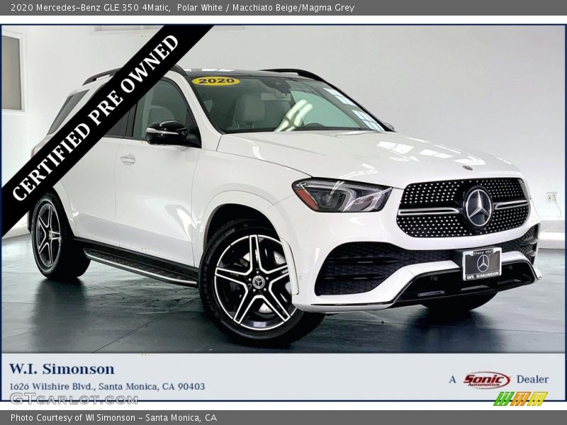 Polar White / Macchiato Beige/Magma Grey 2020 Mercedes-Benz GLE 350 4Matic